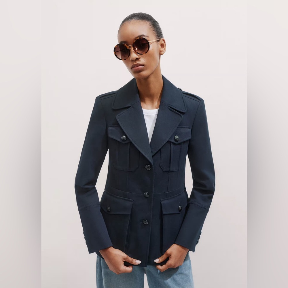 Me and Em Military Jacket in navy size 0
